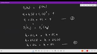 QUADRATIC SPLINE INTERPOLATION [upl. by Icyac]