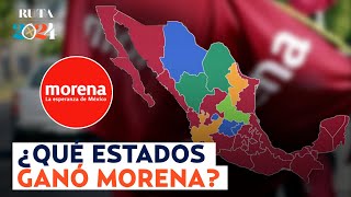 ¿Quién ganó las elecciones en los estados Así quedará el mapa político tras las elecciones 2024 [upl. by Innos]