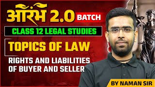 Topic of Law Class 12 Legal Studies  Rights and Liabilities of Buyer and Seller  Naman Sir [upl. by Ozner22]