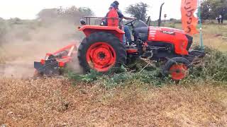 Kubota MU4501 demo hard babool tree [upl. by Clemence]