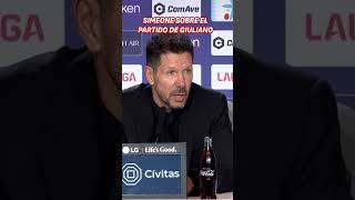 Las PALABRAS de SIMEONE sobre el PARTIDO de GIULIANO  ATLÉTICO VS LEGANÉS [upl. by Essilevi]