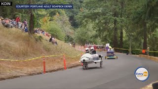 Watch Soapboxes Race At The Portland Adult Soapbox Derby This Sunday [upl. by Caniff]