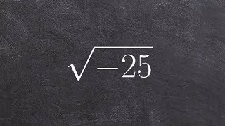 Algebra 2  Learn to simplify a radical using the imaginary unit i sqrt25 [upl. by Aland]