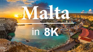 Malta in 8k ULTRA HD  Hidden country of Europe [upl. by Kovacs]