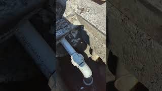 Sump pump install for a failed storm drain line Pt 1 sumppump drain sacramento plumbing [upl. by Nnaeirelav214]