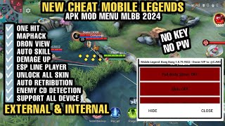 CHEAT ML TERBARU 2024 MOD MENU UNLOCK ALL SKIN MOBILE LEGENDS FULL FEATURE GRATIS NO PASSWORD [upl. by Anitsyrc]