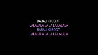 babaji ki booti karaoke [upl. by Ytrebil207]