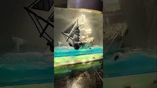 artist epoxy epoxycrafts epoxyideas epoxyresin ocean sea ship [upl. by Daven]