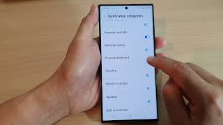 Galaxy S23s How to Turn OnOff Physical Keyboard Notifications [upl. by Loux]