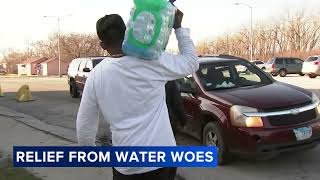 Dixmoor sees 2 water main breaks overnight residents receive free water filters amid ongoing crisis [upl. by Hnahc444]