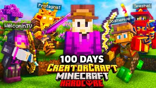 I Survived 100 Days in CREATOR CRAFT in Minecraft Hardcore [upl. by Einnij808]