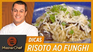 RISOTO AO FUNGHI com Rafael Gomes  DICAS MASTERCHEF [upl. by Hewart170]