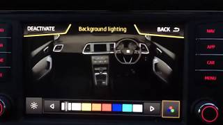 How to change the ambient lighting in a SEAT  Tutorial [upl. by Ahsahtan]