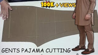 Gents Pajama Cutting with L Scale Theory  Step by Step Mens Pajama Cutting  Genius Tailors [upl. by Trub299]