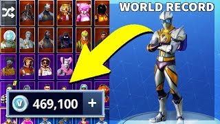 500000 V BUCKS WORLD RECORD The RICHEST FORTNITE ACCOUNT  Fortnite Battle Royale Gameplay [upl. by Nevla]