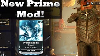 Get The New Prime Mod Primed Chilling Grasp From Baro In Warframe [upl. by Anileva]