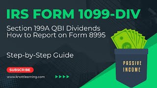 IRS Form 1099DIV with Section 199A Dividend Distributions [upl. by Lertsek]