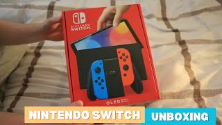 Unboxing The Nintendo Switch OLED In 2024 Is It Worth It [upl. by Naujuj]