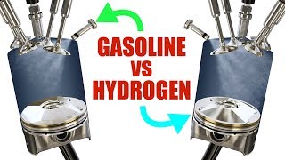 The Difference Between Gasoline And Hydrogen Engines [upl. by Lew]