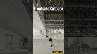 surfskate surftraining FrontSide Cutback 🙌👀 [upl. by Otreblada]