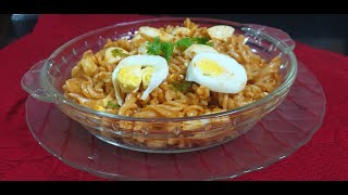 instant Pasta with egg Snack time recipe🍝🥚 [upl. by Siriso]