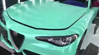 CARLIKE Car Wrap Matte Mint Green Vinyl [upl. by Raycher]