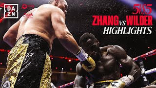 BRUTAL KO  Zhilei Zhang vs Deontay Wilder Highlights Queensberry vs Matchroom  Riyadh Season [upl. by Roper]