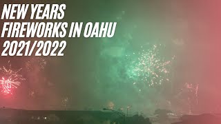 New Years Eve 20212022 Fireworks in Waipahu Oahu Hawaii [upl. by Yl]