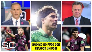 GOLPE FUERTE Estados Unidos le quitó a México el invicto y la punta del octagonal  SportsCenter [upl. by Nerrej]