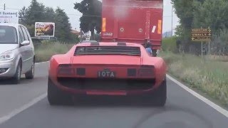 Chasing the Miura Jota in a Lamborghini Countach on Grande Giro [upl. by Innavoig73]