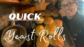 The EASIEST Yeast Rolls You Will Ever MakeQuick Yeast Rolls [upl. by Htebyram180]