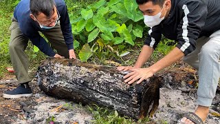 Rescuing Burned Logs A Wonderful Table Was Created [upl. by Wivina]