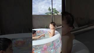 Make bath time fun 😜😜😜youtubeshortscutebaby fun bathbaby enjoy bath [upl. by Onihc]