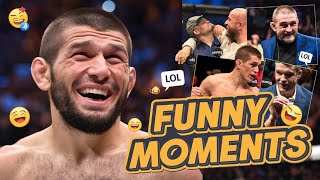 Khabib Funniest Moments Thatll Make You LOL 😂 [upl. by Yzus]