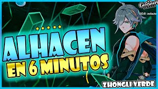 POTENTE ALHACÉN BUILD EN 6 MINUTOS 💚🌟  Guía build Alhaitham  Genshin Impact [upl. by Lierbag]