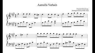 Aamulla Varhain Finnish Folk Song  Piano Solo [upl. by Richers]