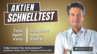 AktienSchnelltest inkl Tesla Apple Varta Cloudflare Amgen und PayPal [upl. by Yracaz]