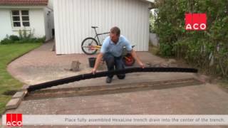 ACO Channel Drainage Installation Demo [upl. by Collimore18]