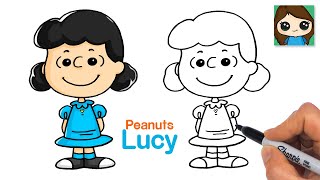 How to Draw Lucy Van Pelt Easy  Peanuts [upl. by Bernice]