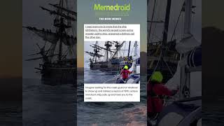 Sailing boat rescued by the Götheborg ship sailingboat rescue awesome memes shorts [upl. by Miranda]