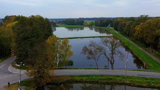 Sierakowice koło Gliwic Stawy widok z drona Dron Polska 2024 Ponds Drone view DJI Mini 3 [upl. by Alvis647]