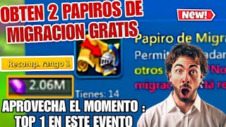 OBTEN 2 PAPIROS DE MIGRACION GRATIS  ASTRALITA Y MAS GRATIS  TOP 1 EN ESTE EVENTO  LORDS MOBILE [upl. by Ieppet]