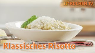 Klassisches Risotto  Rezept zum selbst kochen mit RisottoReis Butter und Parmesan [upl. by Namyw]