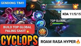 Cyclops Best Build 2024 mlbb mobilelegends gameplay gaming cyclops trending viralvideo fyp [upl. by Redleh]