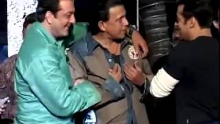 Salman Khan has fun with Mithun Chakraborty Sanjay Dutt medium2 [upl. by Nnaira555]