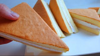 CAKE SANDWICH l FLUFFY SOFT CAKE l Pinoy juicy bites [upl. by Mcdonald288]