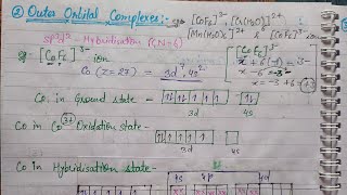 Octahedral Coordination Complexes On the basis of VBT [upl. by Kirschner]