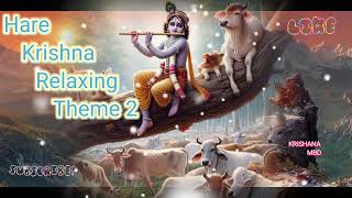 Hare Krishna Relaxing Theme 2  Mahamantra  Lofi Spiritual  Slowed Reverb  no copyright music [upl. by Kayne70]