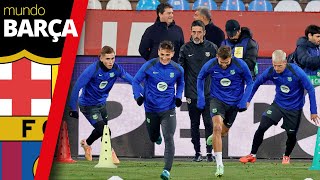 Último entrenamiento del Barça antes del partido contra el Estrella Roja  UEFA Champions League [upl. by Dhaf]