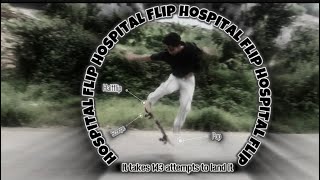 Let’s learn hospital flip …skateboarding fakiekickflip skatebaording hospitalflip skate [upl. by Anniram]